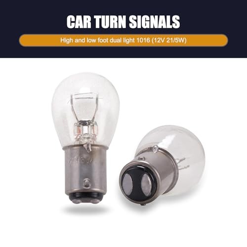 10 PCS Car Brake Bulbs, 12V 21/5W High and Low Foot 10 PCS #21/5W Transparent