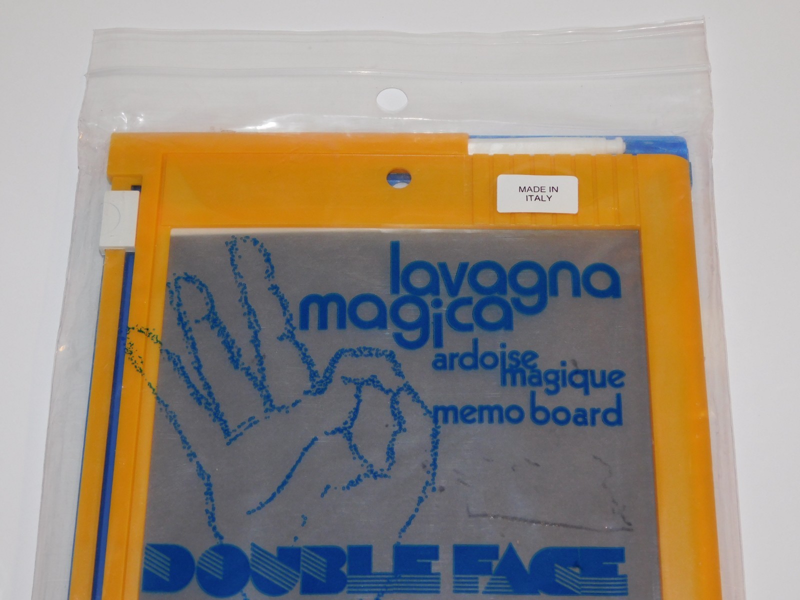LAVAGNETTA LAVAGNA MAGICA ARDOISE MEMO DOUBLE FACE VINTAGE MAGIC ERASE BOARD NEW