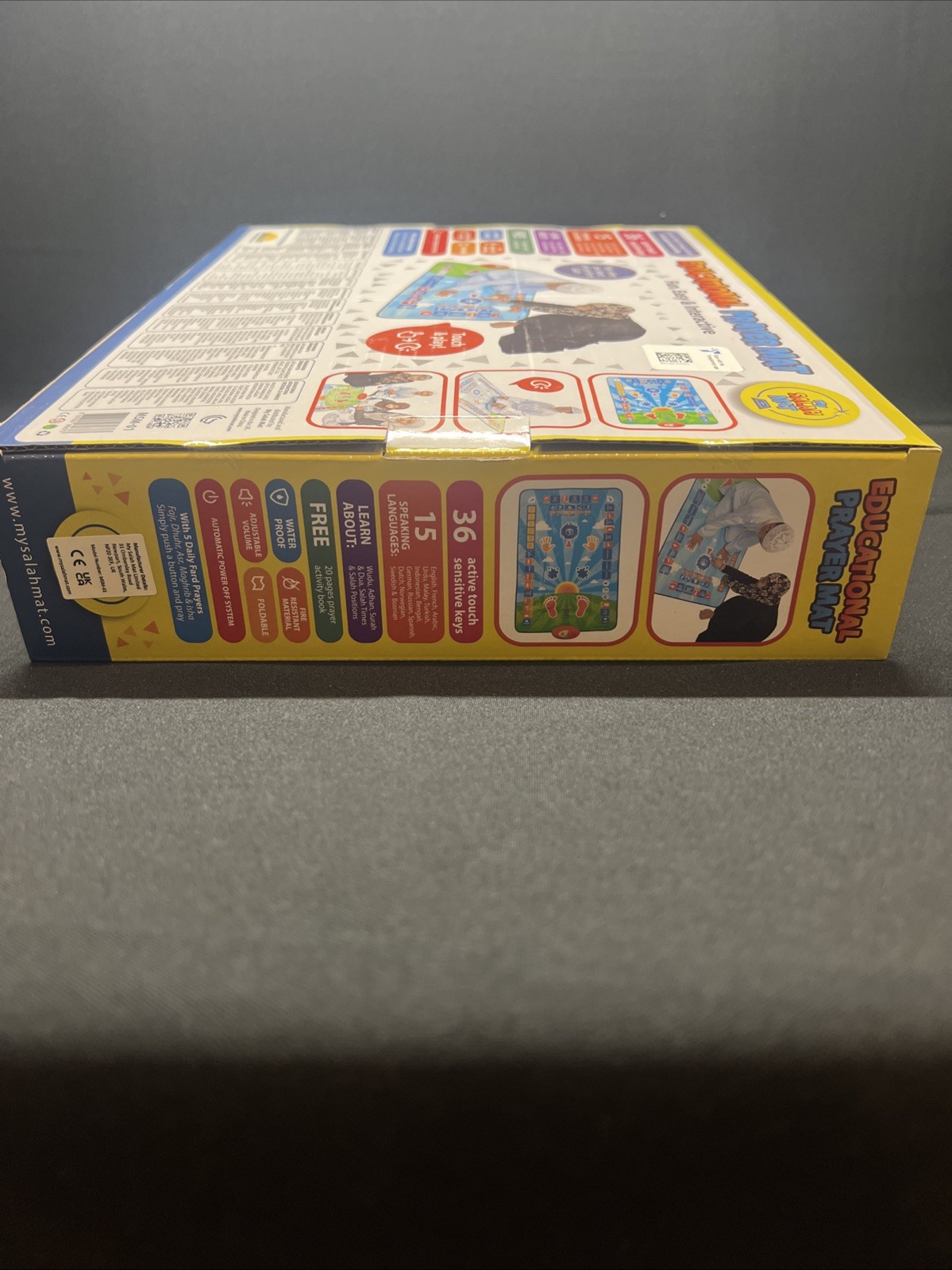 Educational Prayer Mat SALAH 15 different languages 36 Sensitive Keys NEW SEALED