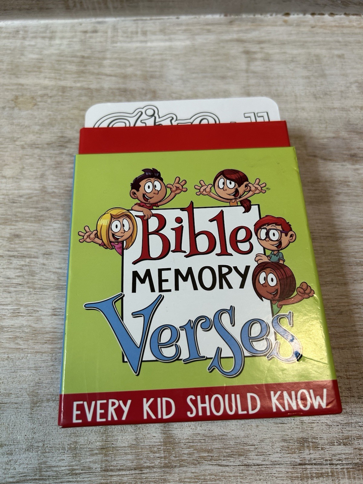 Bible Verse Learning Flash Cards For Kids