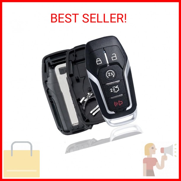 MechanMagic Smart Key Fob Shell Case Cover Replacement Fit for Ford F150 Explore