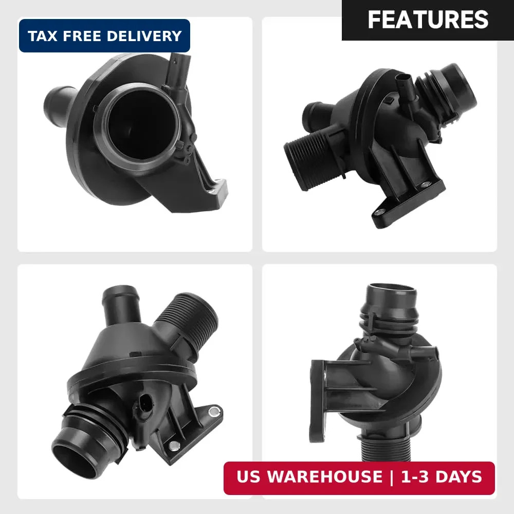 Engine Coolant Thermostat Housing Assembly – Compatible for BMW 228i 2.0L L4 – G