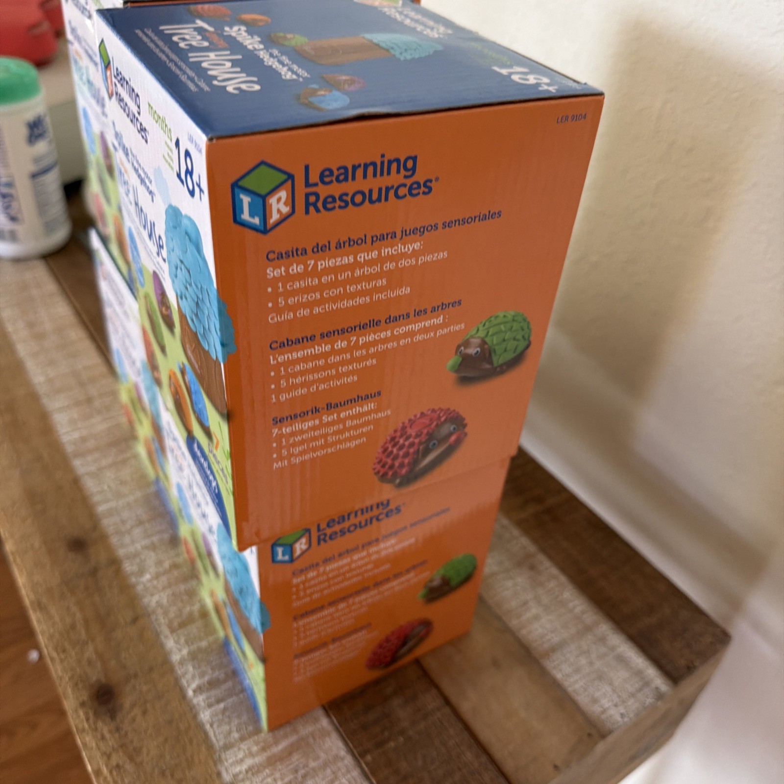 Learning Resources Spike the Fine Motor Hedgehog Sensory Tree House Lot Of 4