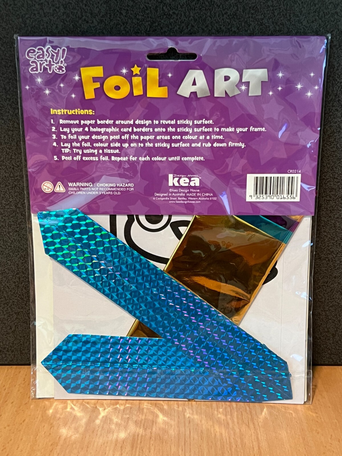 Owl Foil Art Craft Fun Kit & Cross Stitch Sewing Mini Kit with Supplies DIY bund