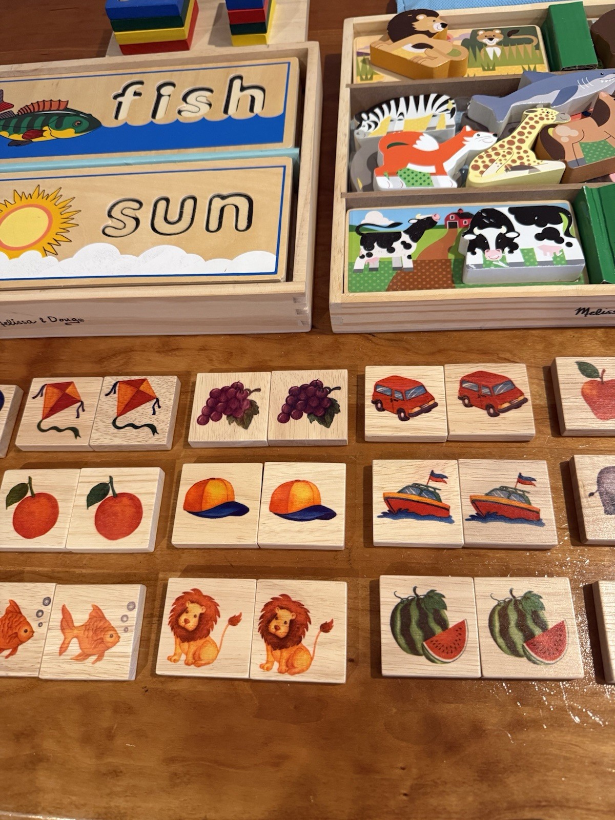 Large set of children’s educational play toys, activities, games, vintage & new