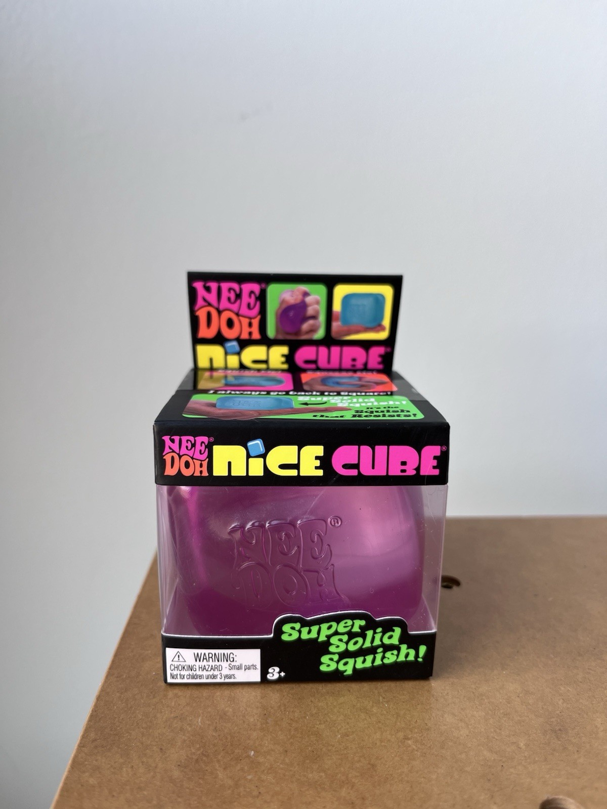 🧊 AUTH NeeDoh Nice Cube PURPLE Fidget (Ships securely boxed the Next Day Mon-Fr