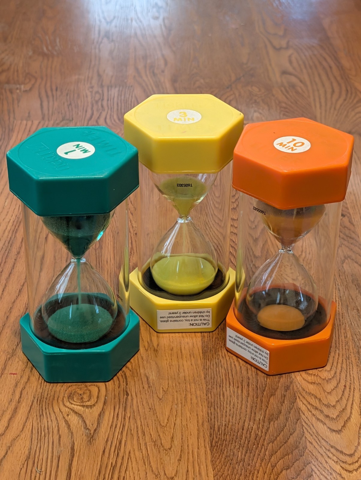 Tickit Hourglass Sand Timers Set of 3 Educational Learning Tools