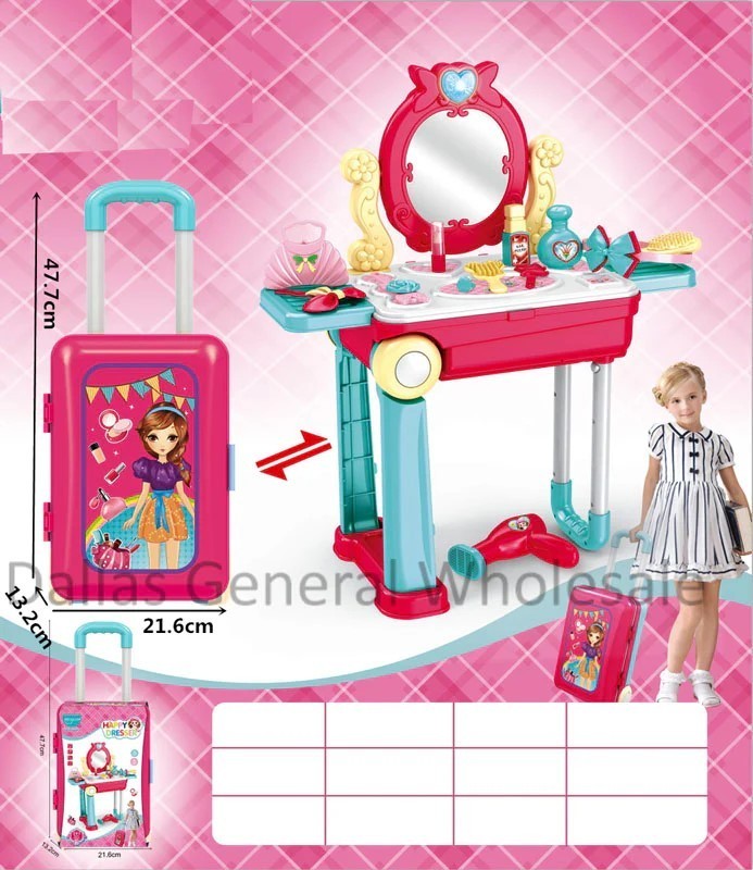 Happy Dresser Set 2 in 1 Makeup Set with Attractive Travel Suitcase Play Set
