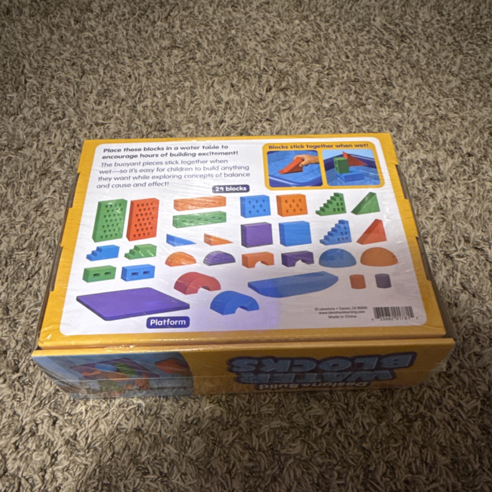 Lakeshore Design & Build Water Blocks 21 Pieces Ages 3+ Problem Solving Toy