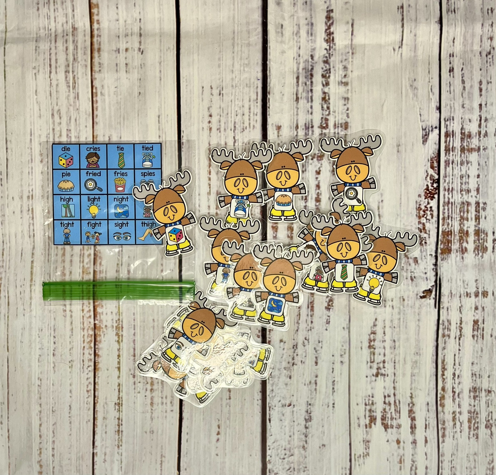Icy Fun Variant Vowel Long I Team IE IGH File Folder Game Phonics First Grade