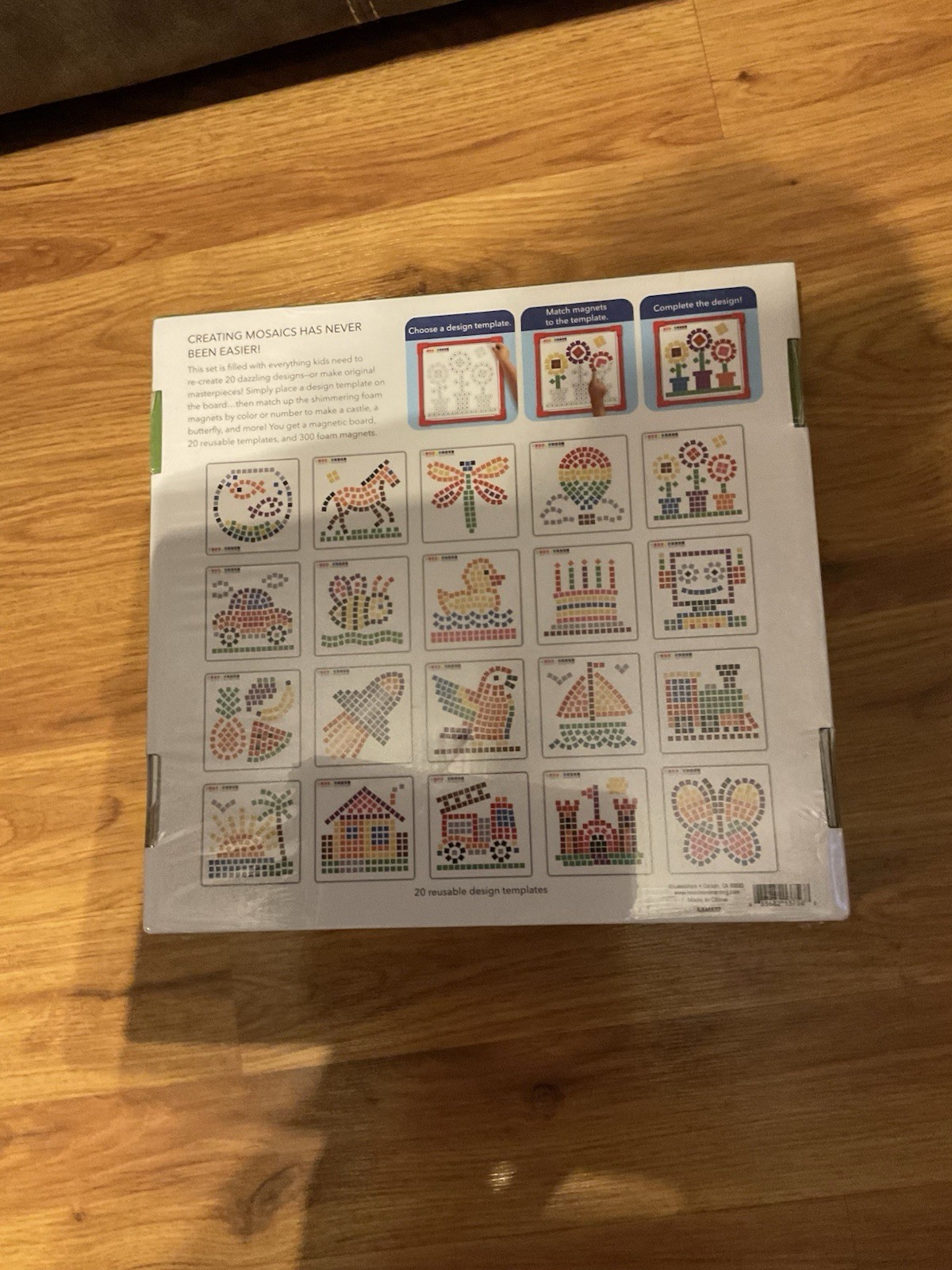 Lakeshore Mosaic Creations Magnetic Designer 300 Pieces Homeschool NEW SEALED
