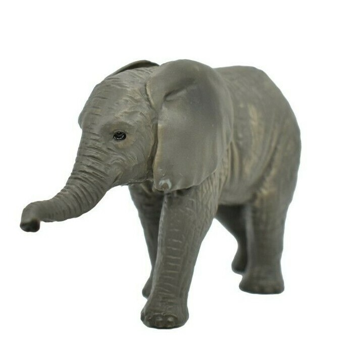 Elephant Calf Realistic Small Toy Model Plastic Replica Animal Gift 3.5″ M115