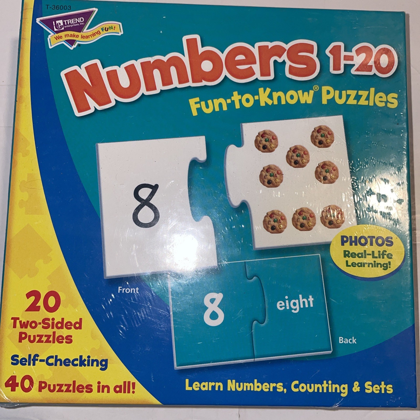 L55 Learn Numbers 1- 20 Counting Sets 40 Puzzles Flash Cards Fun To Know Photos