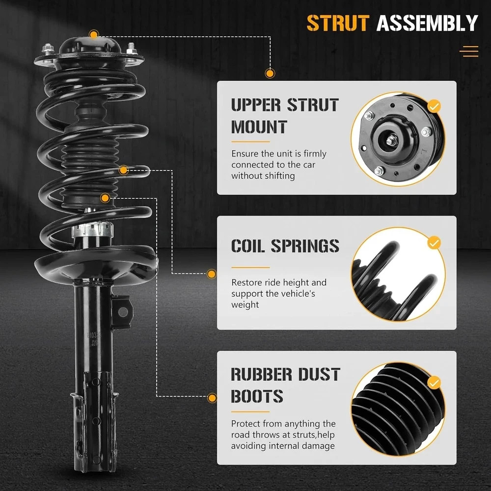 Front Left and Right Complete Strut Spring Shock Absorber fit for Toyota Corolla