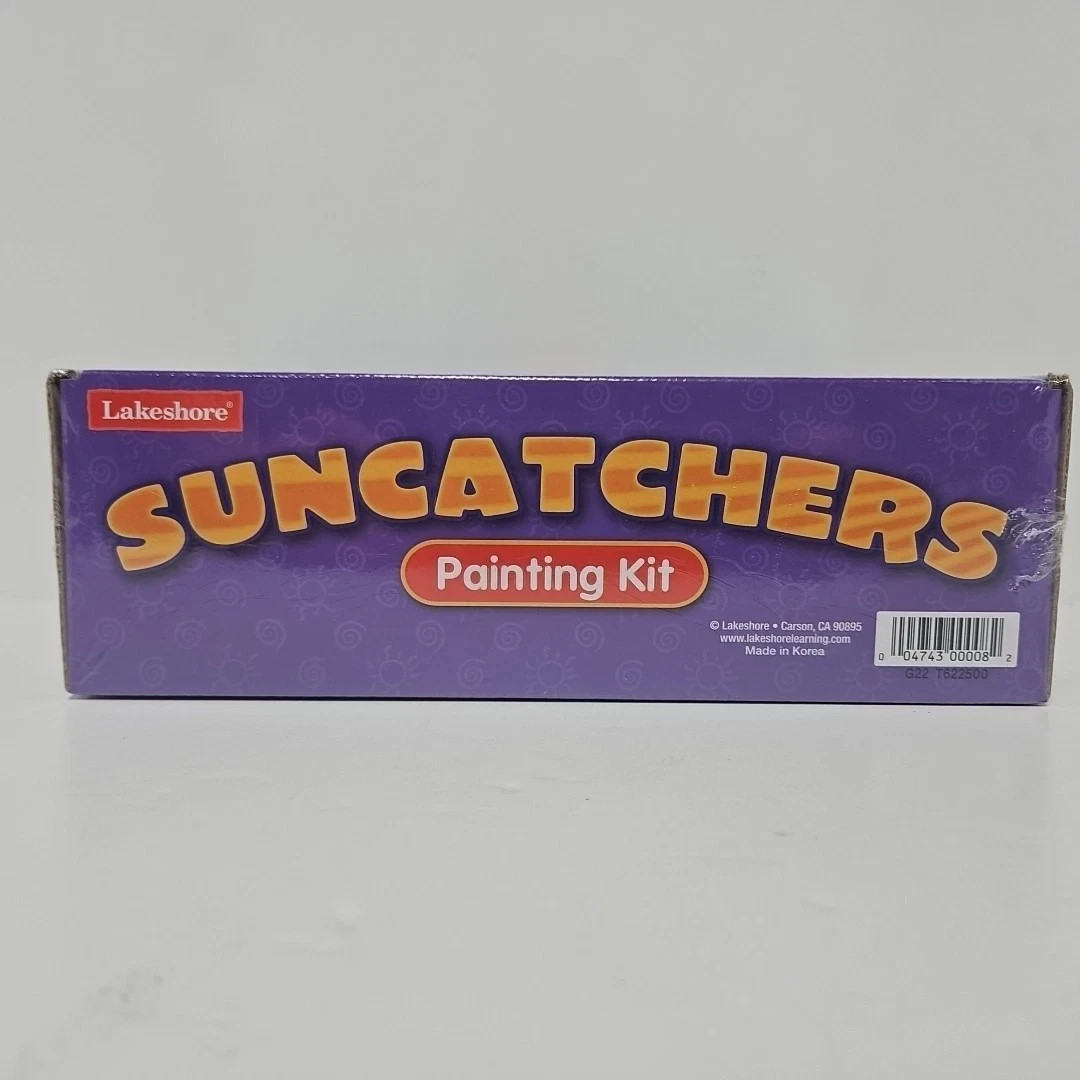 LAKESHORE SUNCATCHERS PAINTING SET TS242 LET YOUR ART SHINE NEW SEALED ART CRAFT