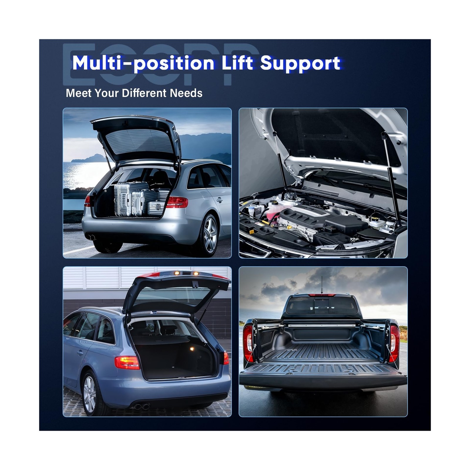 ECCPP Lift Support Front Hood Struts Gas Springs for Toyota Avalon 2013-2016,…