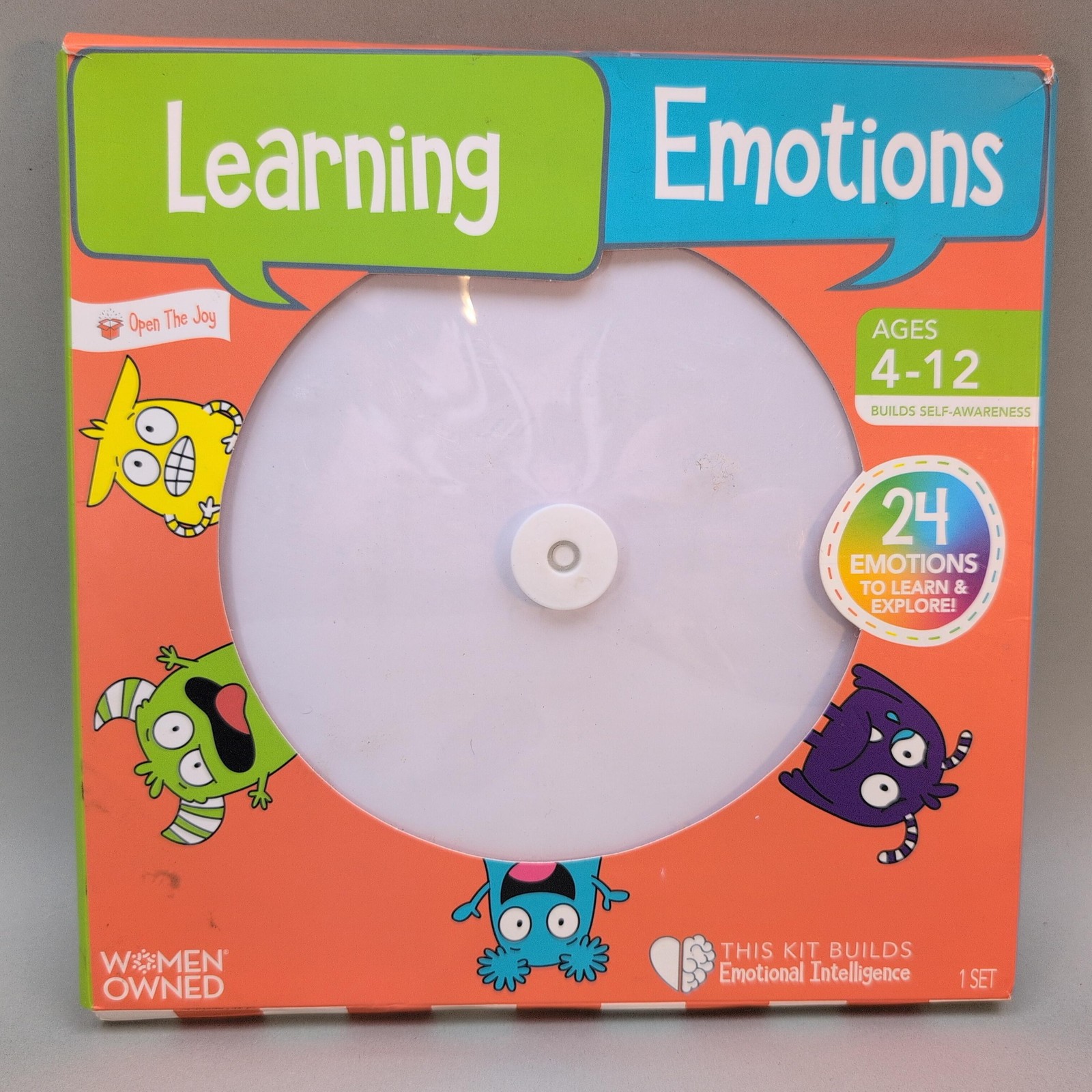 Open The Joy Learning Emotions Spinner & Manage Anger Kit Lot Kids Multicolor