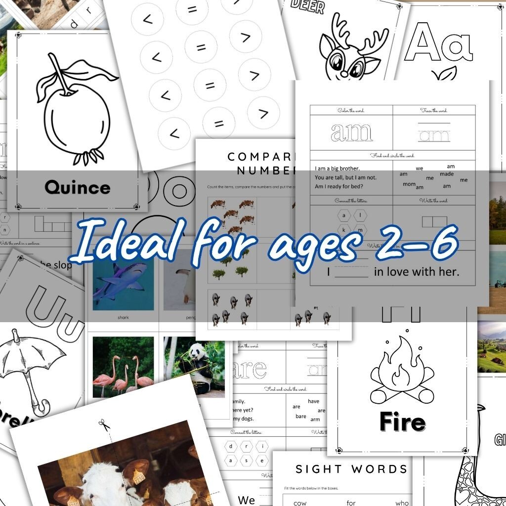 PreK-K Mega Montessori Bundle | 1000+ Digital Worksheets+Planners & Much More