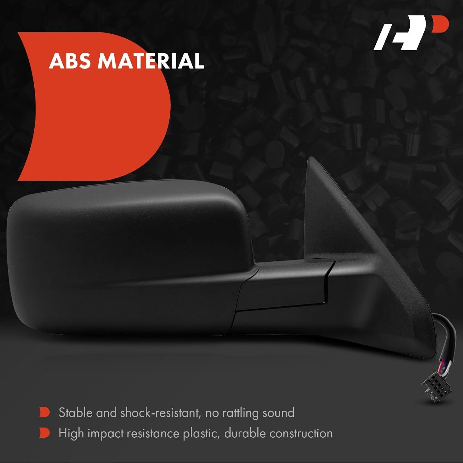 Pair (2) Driver and Passenger Side Power Door Mirror – Compatible with Ram 1500