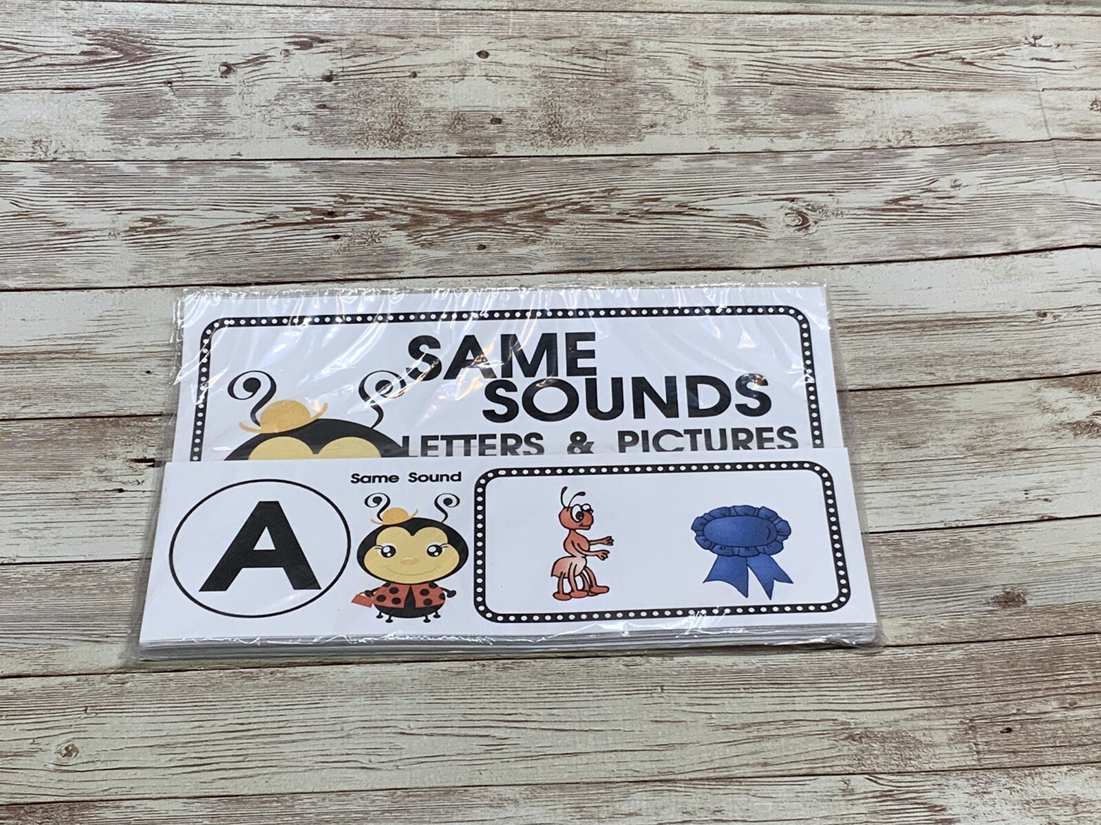 Lady Bug – Themed Learning Centers – Laminated Same Sounds Letter & Pictures