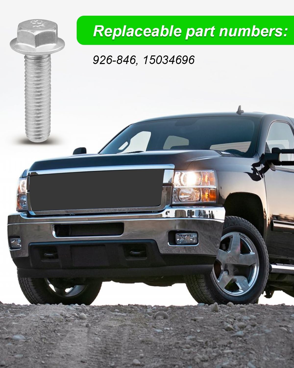 Truck Bed Mounting Hardware, Bolts Fit for Chevrolet 3/8 inch – 16 UNC