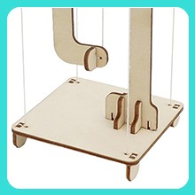 Wooden DIY Gravity Building Toy Science Creative Building Model for Kids