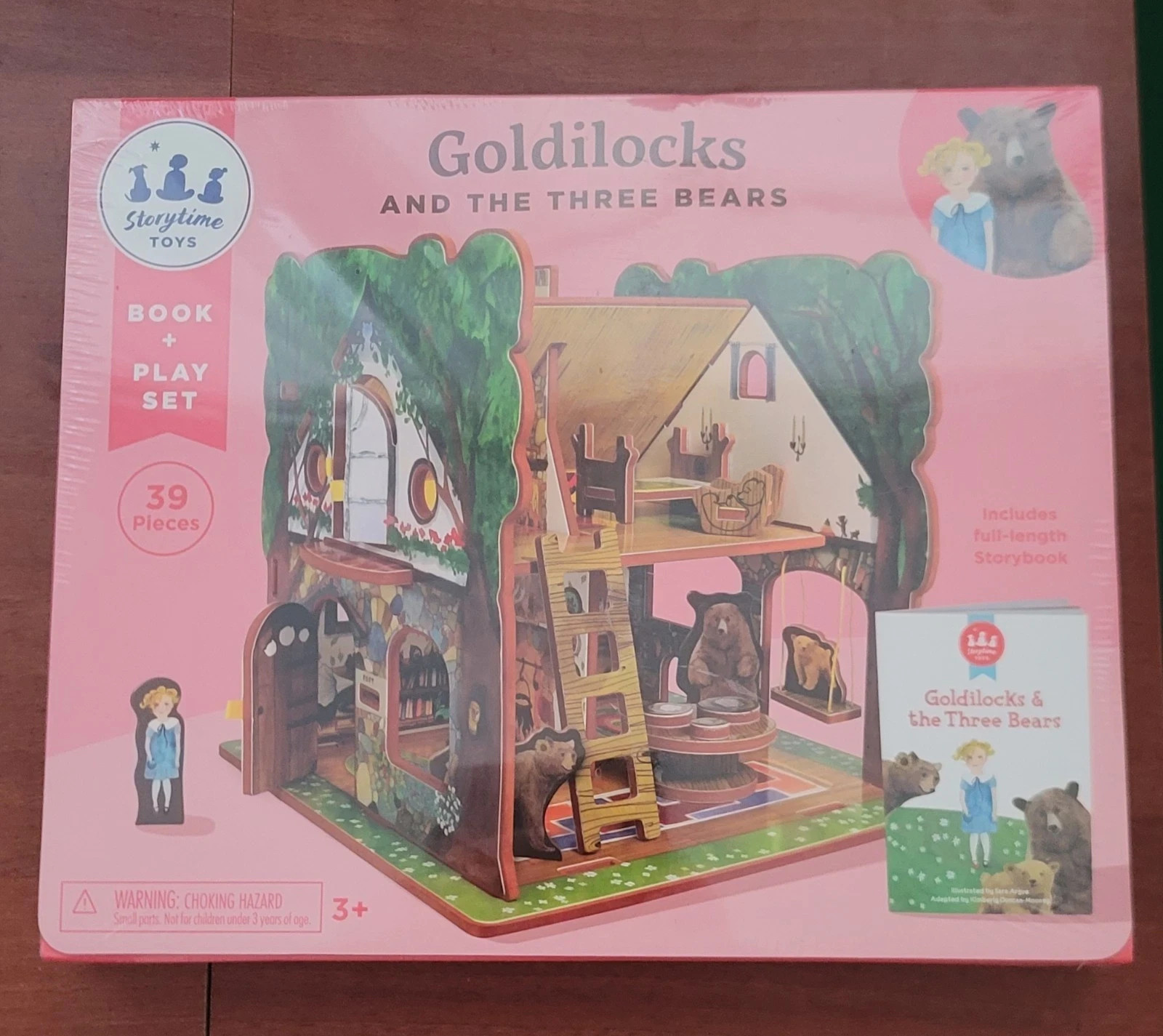 NEW/SEALED Storytime Toys Goldilocks & The Three Bears Book & Play Building Set