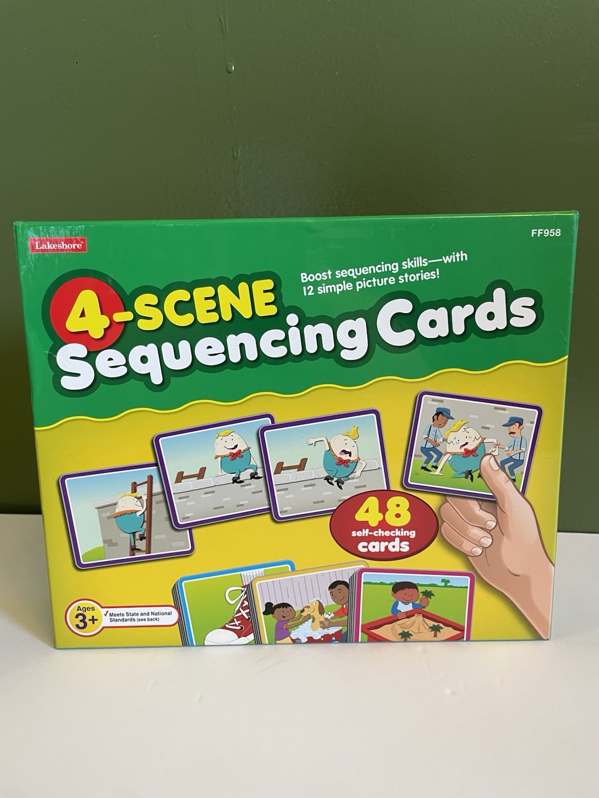 4-Scene Sequencing Cards by Lakeshore Educational Game for Children Ages 3+