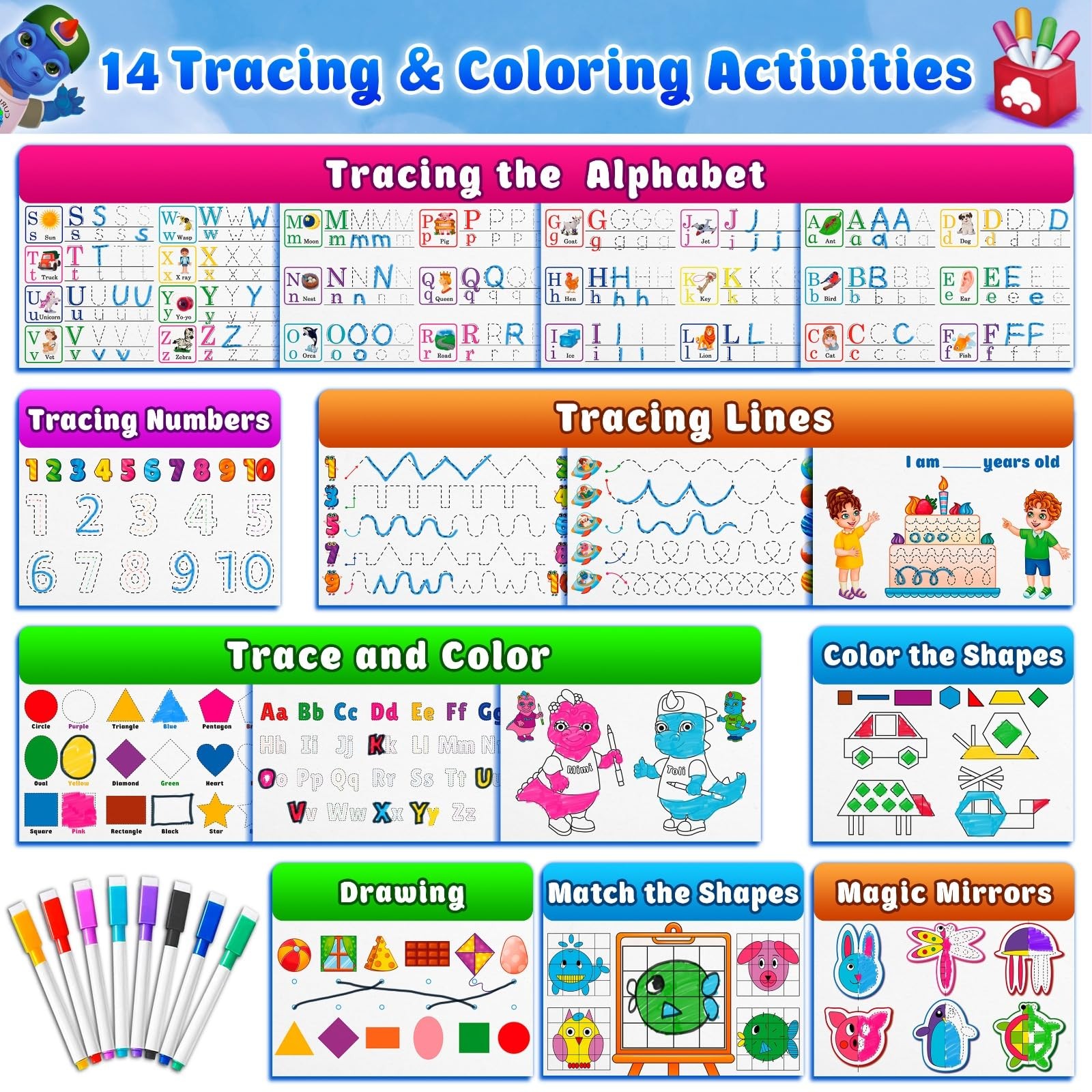 Montessori Busy Book for Toddlers Ages 3-5 – Preassembled Preschool Learning …
