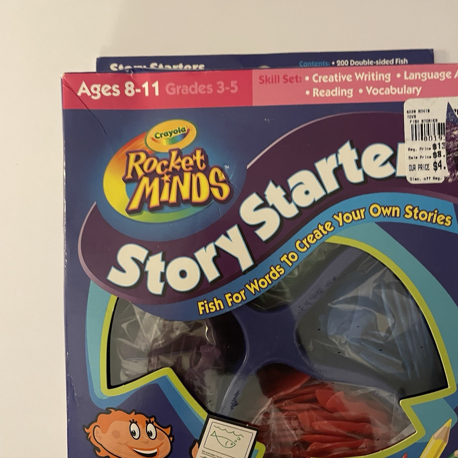 Vtg Crayola Story Starters Rocket Minds Fish For Words Ages 8-11 NOB