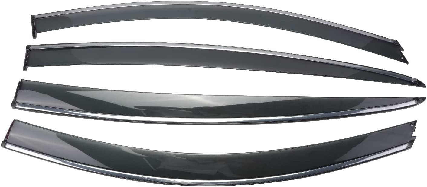 Rain Guards Suitable for 2011-2020 Nissan Versa, Window Visor, Dark Smoke