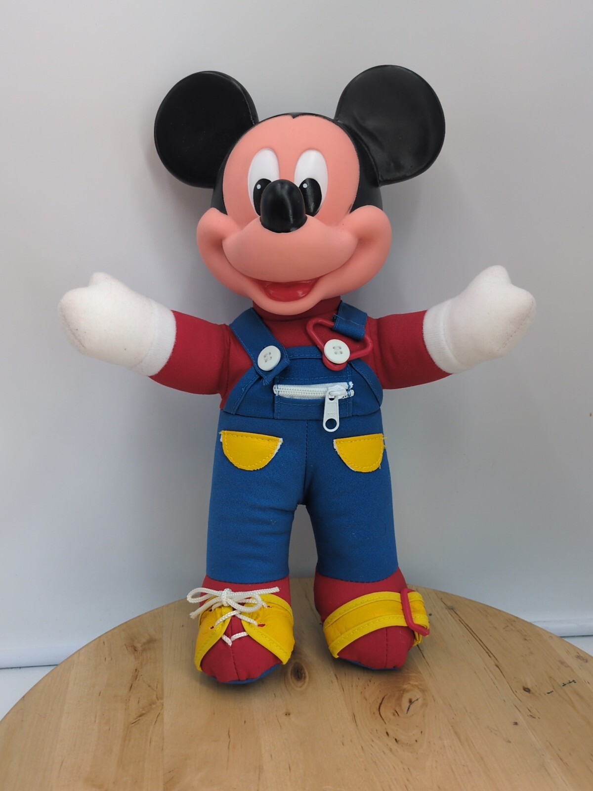 Mattel Mickey Mouse Learn How to Dress Doll Plush Toy Disney Vintage 1980s