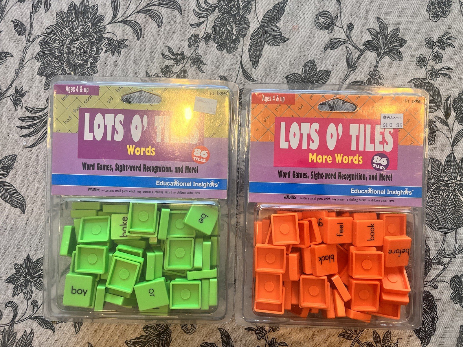 Educational Insights Lots O Tiles More Learning Sight Word Games – 2-Pack NEW
