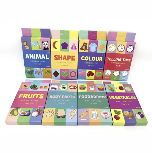 36Pcs Animal Shape Color Time Flash Cards Montessori Learning Toy