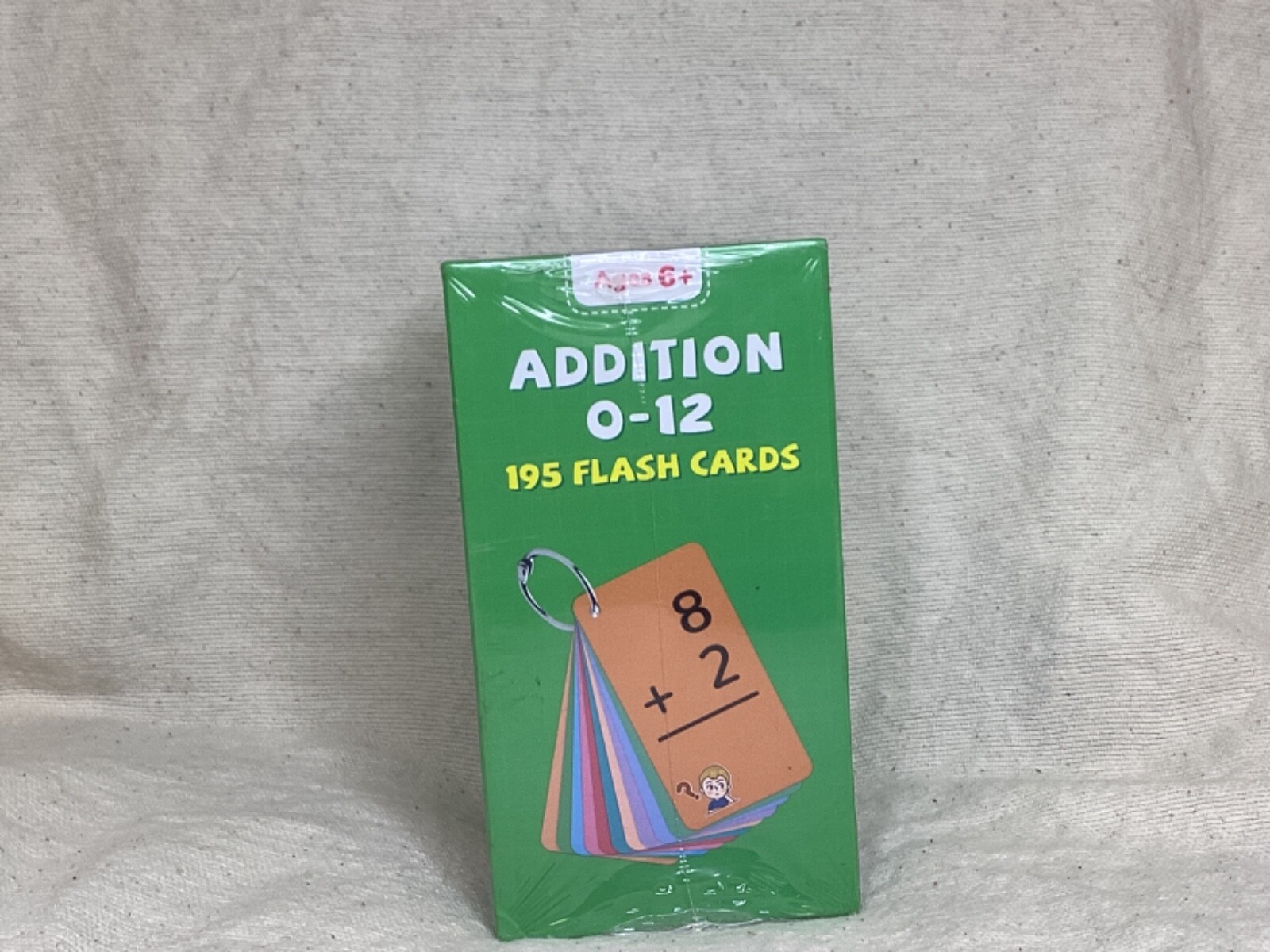 BRAND NEW!!! Eduwell Addition 195 Flash Cards With 4 Metal Rings Full Set 0-12