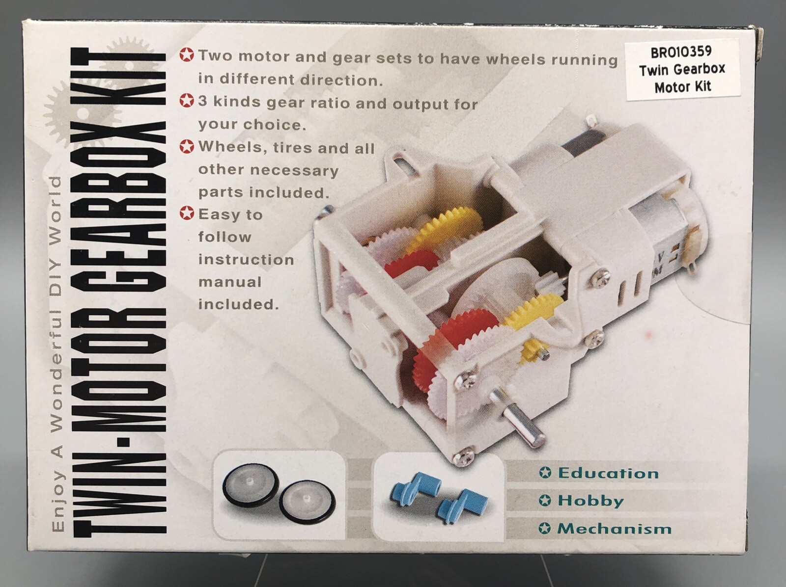 NEW Elenco 21-131 Twin Motor Gearbox Kit Science Engineer DIY