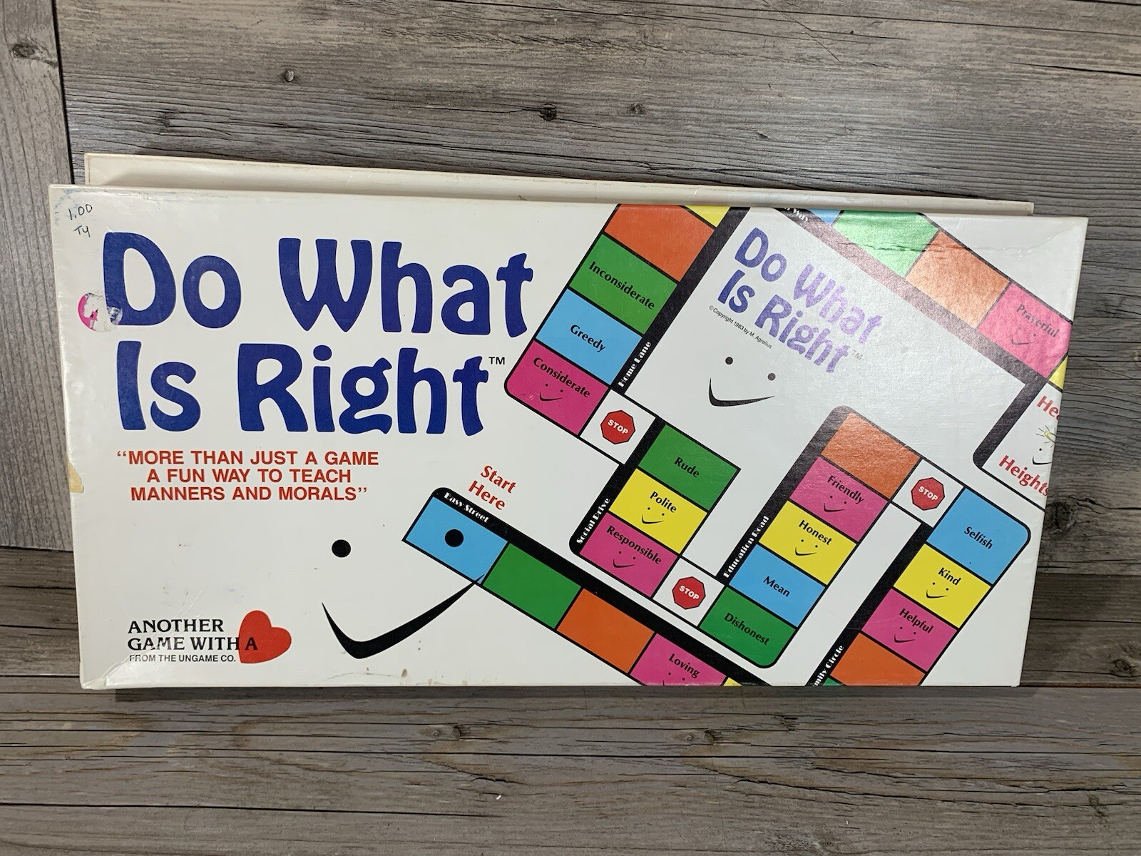 Do What Is Right a fun way to teach manners and morals 1570 (1985) Ungame Rare!