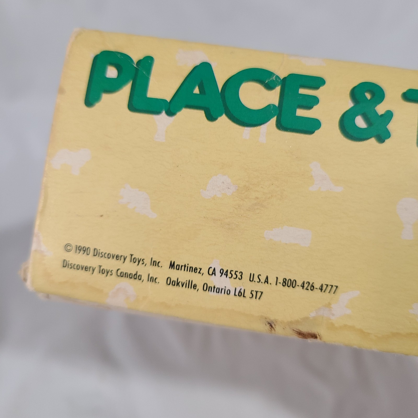 1990 Vintage Discovery Toys Place and Trace Puzzle Complete With Box Art Crafts