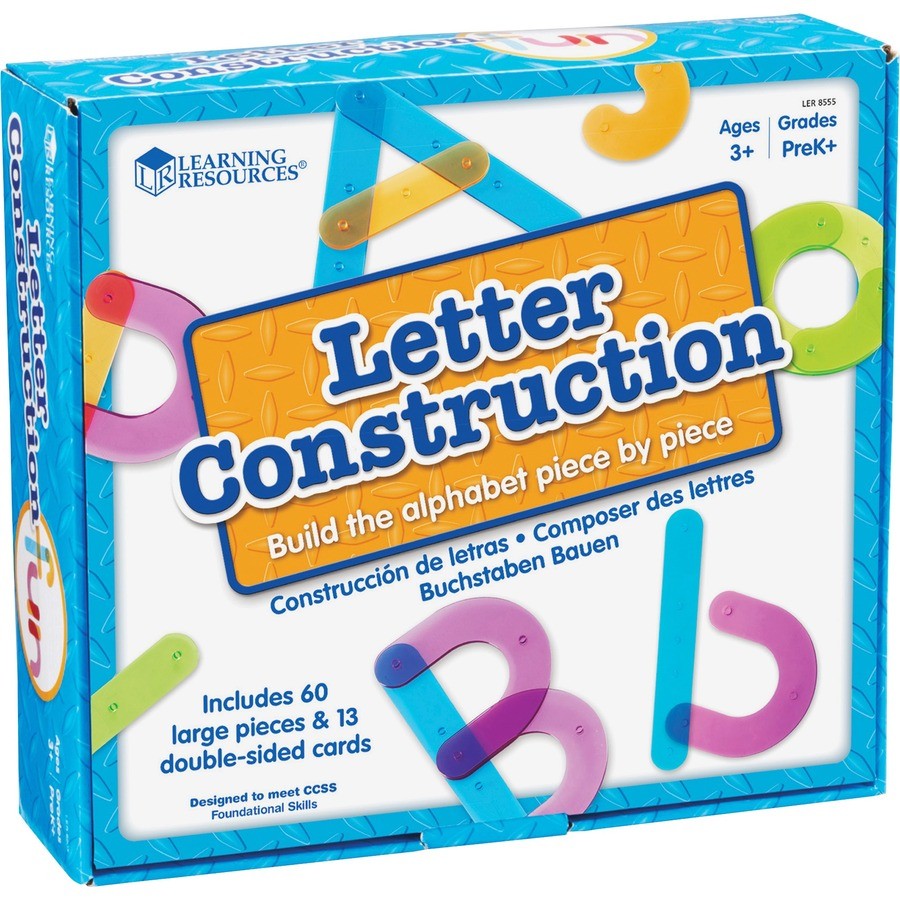Learning Resources LRN8555 Letter Construction Set Colorful