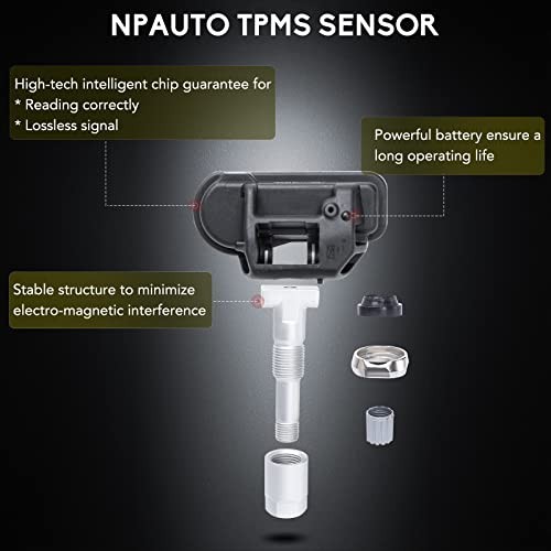 NPAUTO TPMS Sensor Fits for Smart Fortwo, Mercedes Benz C300 C350 C63/CL63 AMG