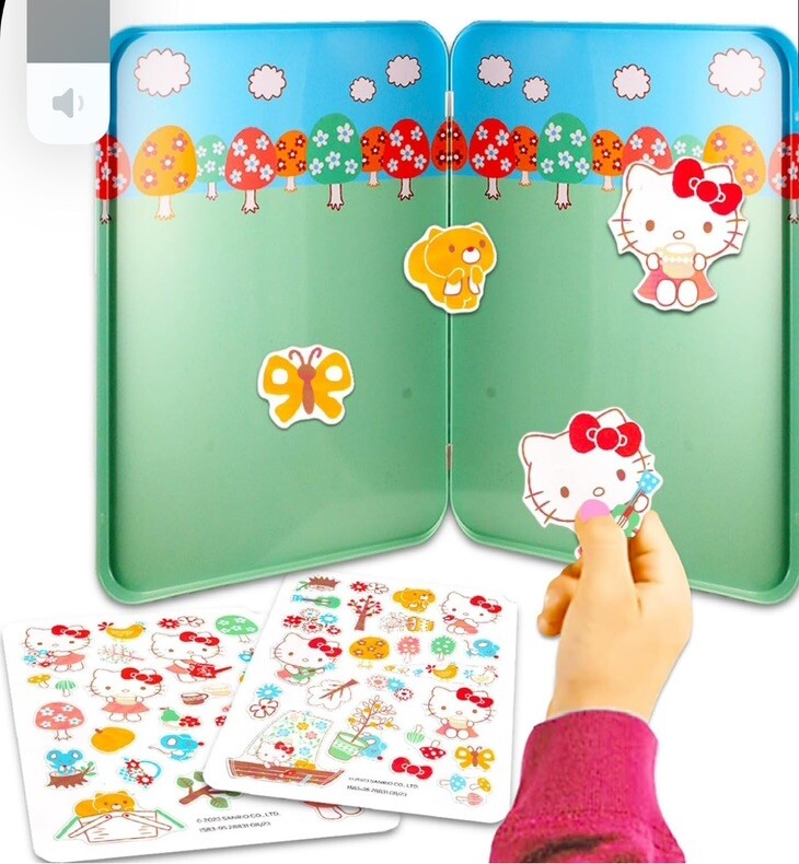 NEW HELLO KITTY 46 MAGNETIC ACTIVITY TIN PLAY SET