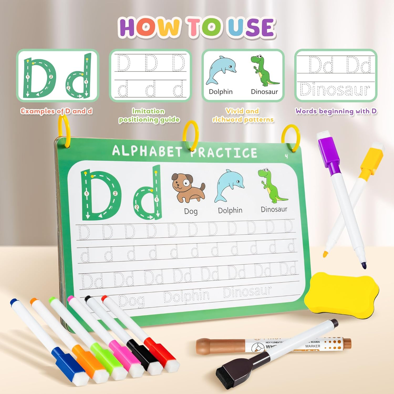 Preschool Learning Activities Educational Workbook: Prek Handwriting Practice Tr