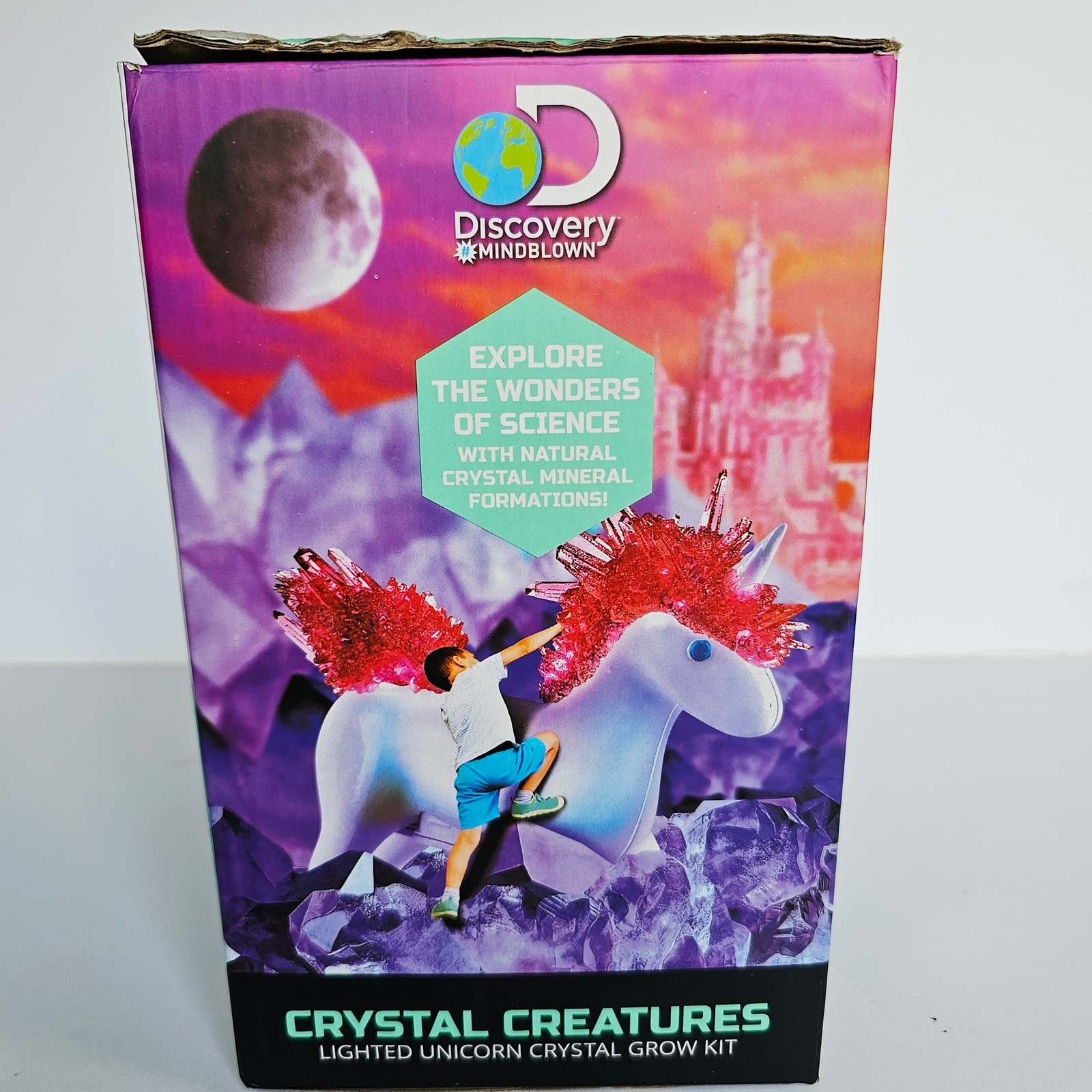 Discovery Mindblown Lighted Unicorn Crystal Creatures Set Grow Stem – 1395