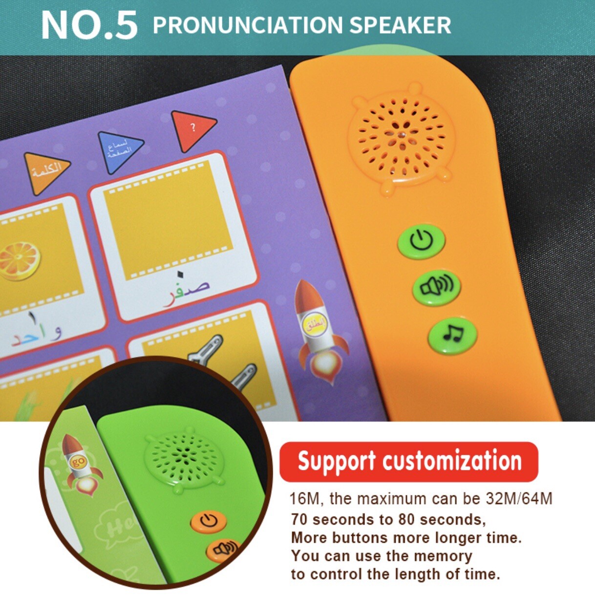 2 Pice $38 Muslim Kid English Arabic Alphabet & Quran Learning Machine Gift 3+