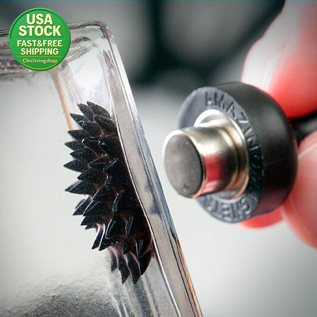 Ferrofluid Magnetic Display Bottle Stress Relief Desk Toy for Science Lovers