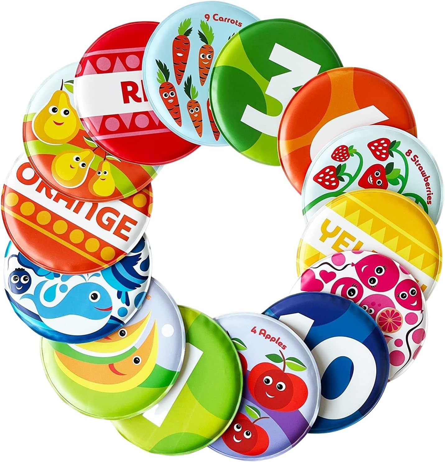 Floating Baby Flash Cards for Bathtub – Learn Numbers, Counting and Colors – Edu
