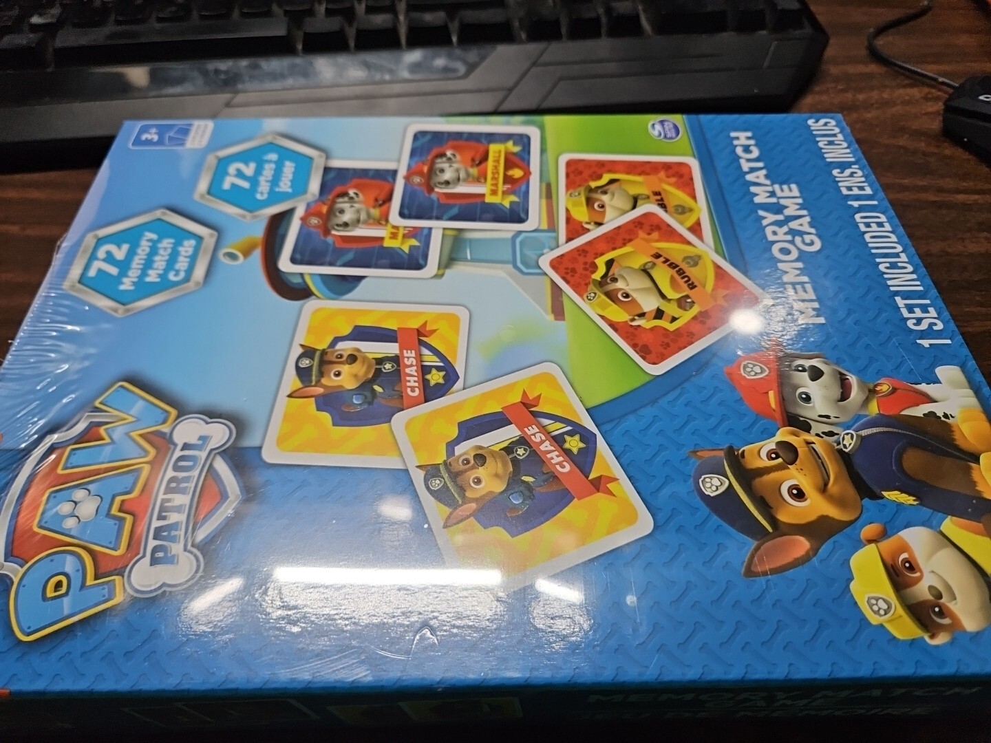 Paw Patrol Memory Match Game Nickelodeon 72 Cards Home School Aide Age 3+ 17d