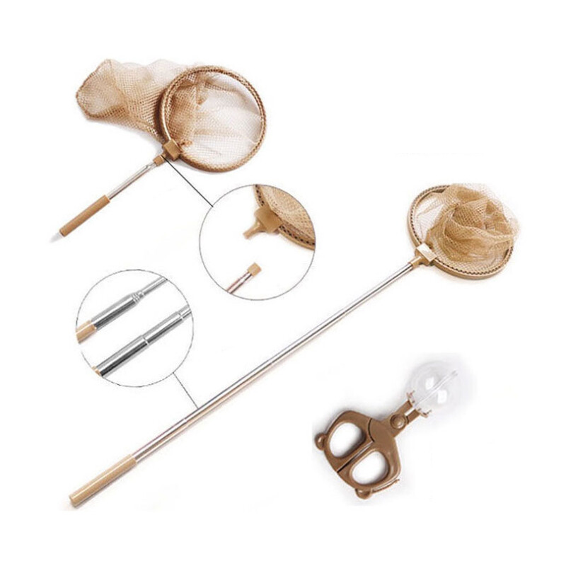 Bug Viewer Insect Box Double Magnifier Observer Kit Insect Catcher Cage Nature.