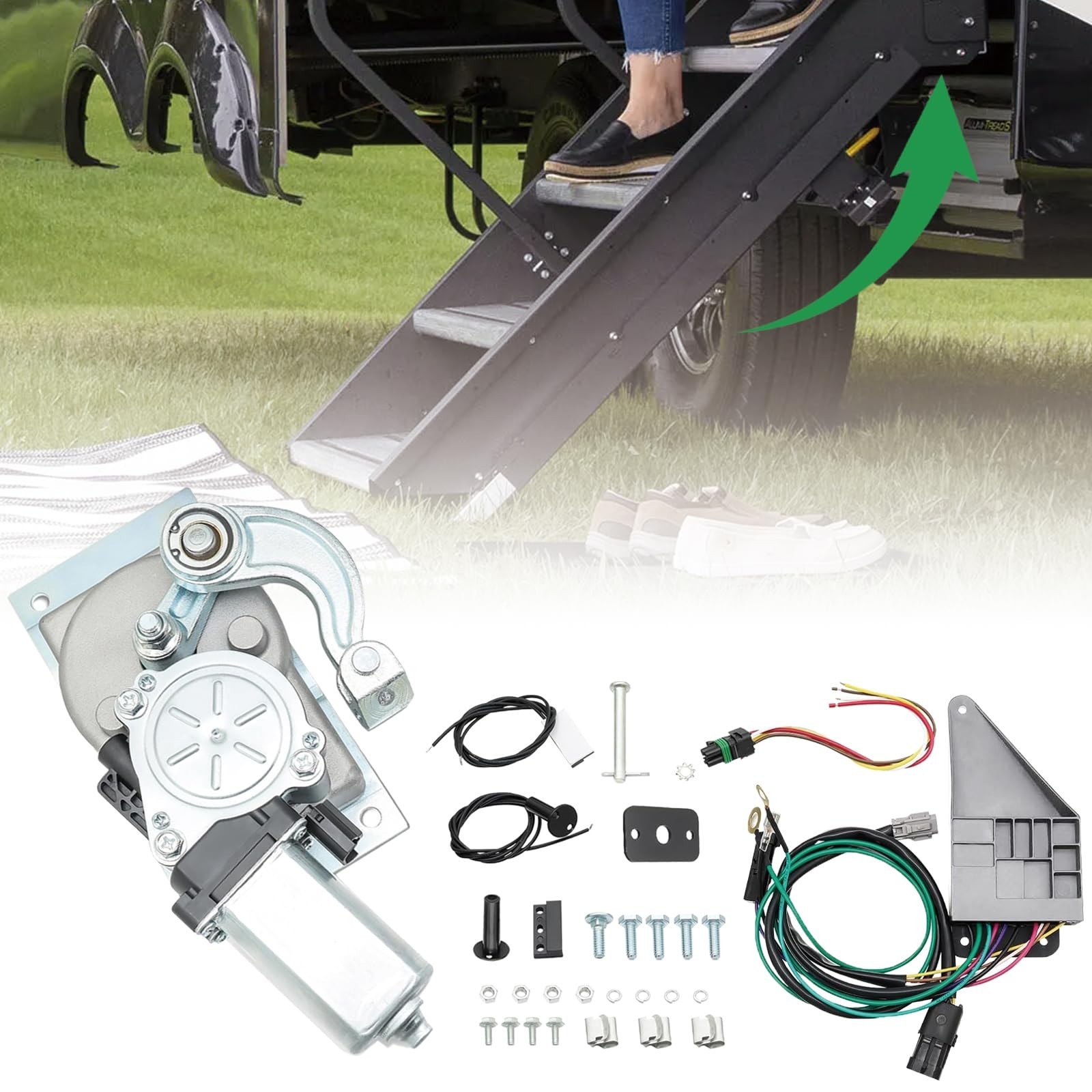 RV Step Motor Conversion Kit for Linkage B fits for Lippert Kwikee Electric E…