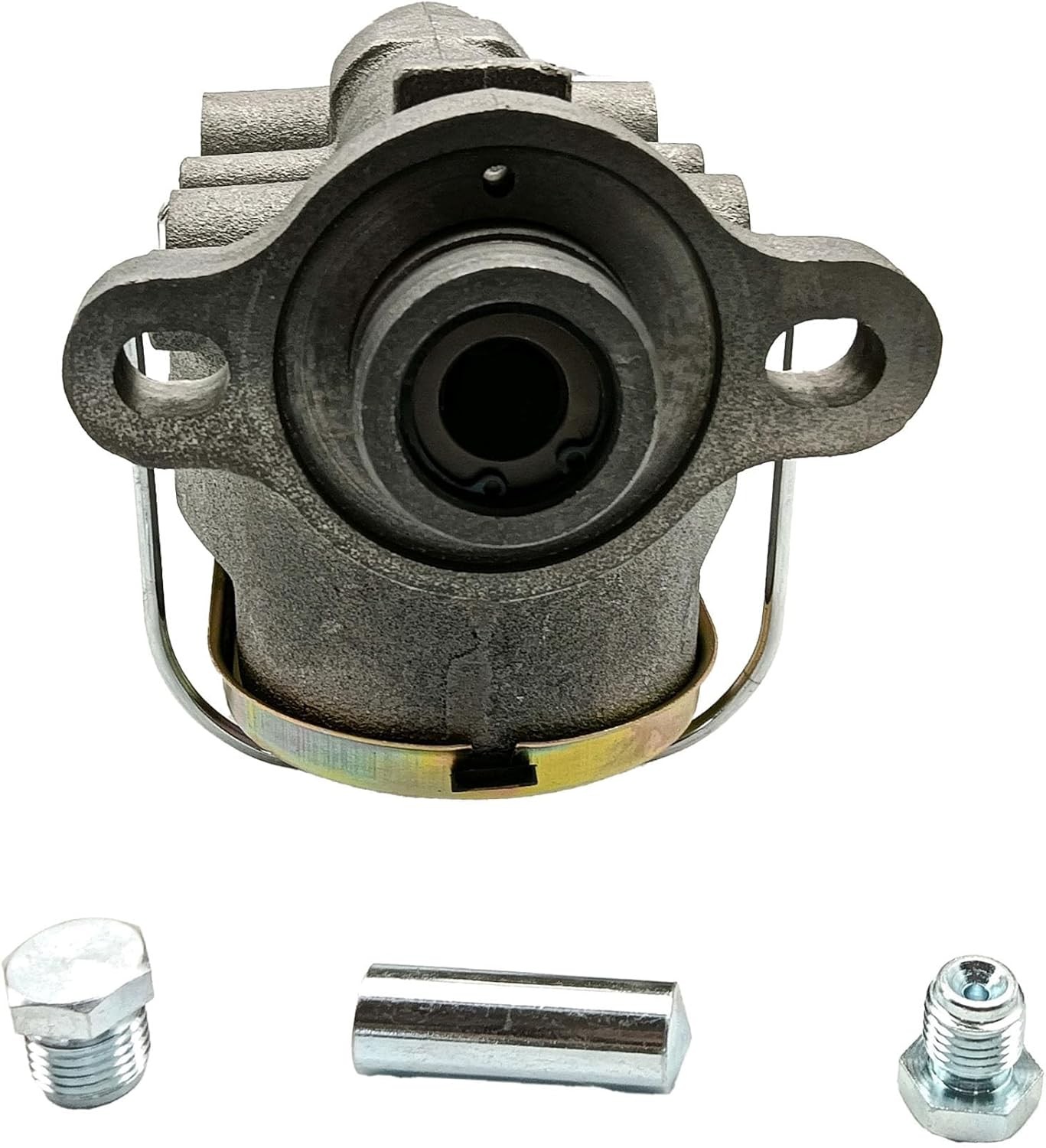 7 Inch Zinc Dual Power Brake Booster Kit With 1 Inch Bore Bail Top Master